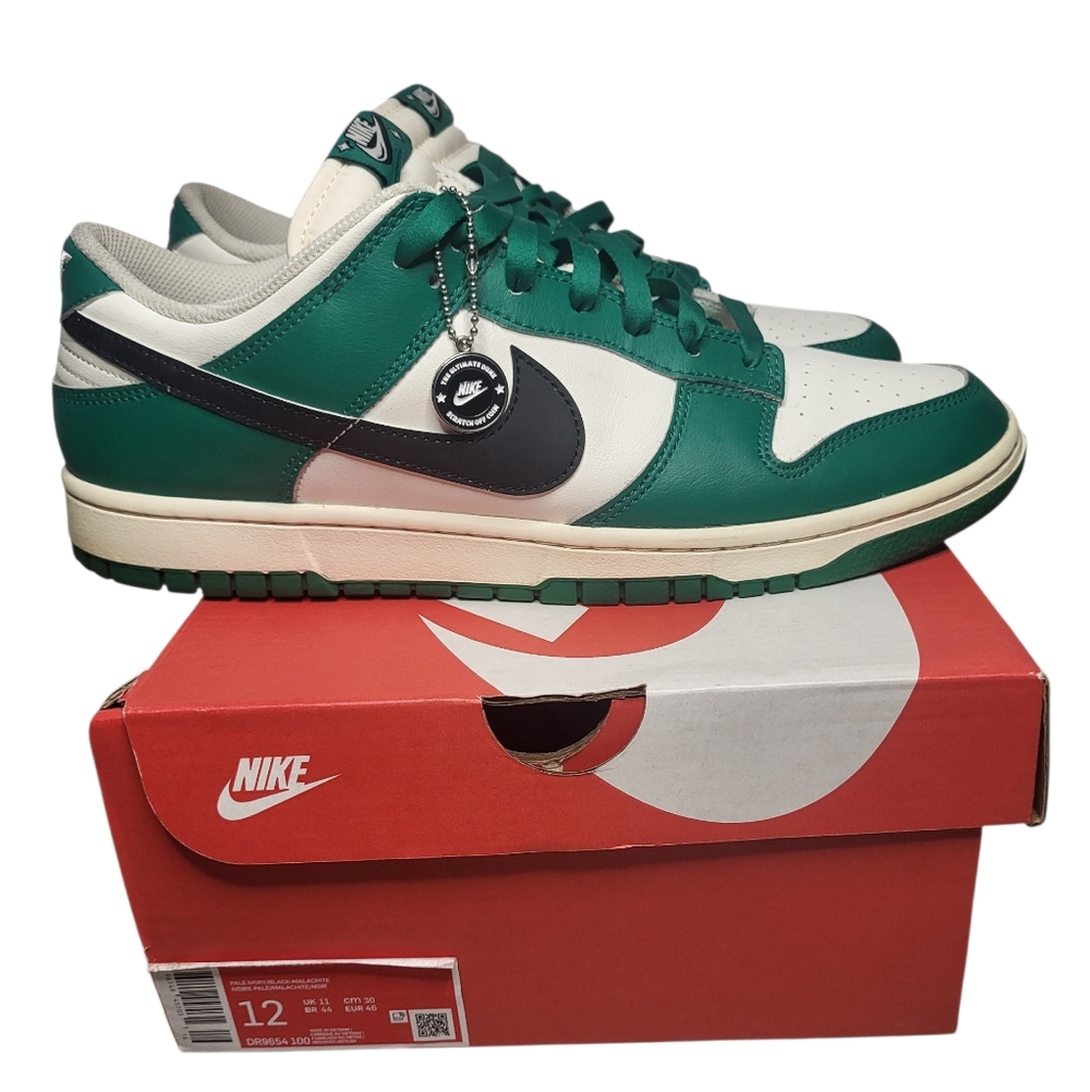 Nike Dunk Low ‘Lottery Pack’ Men's Green and White Sneakers